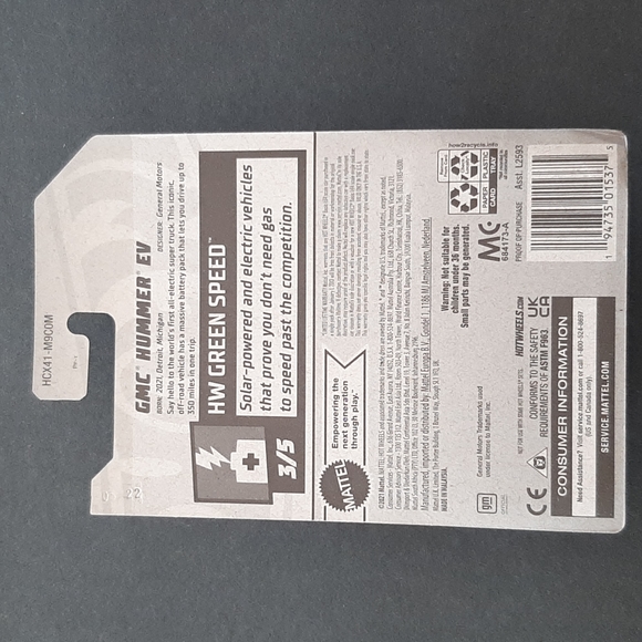 GMC Hummer EV Hot Wheels 2022 Green Speed - Picture 17 of 17